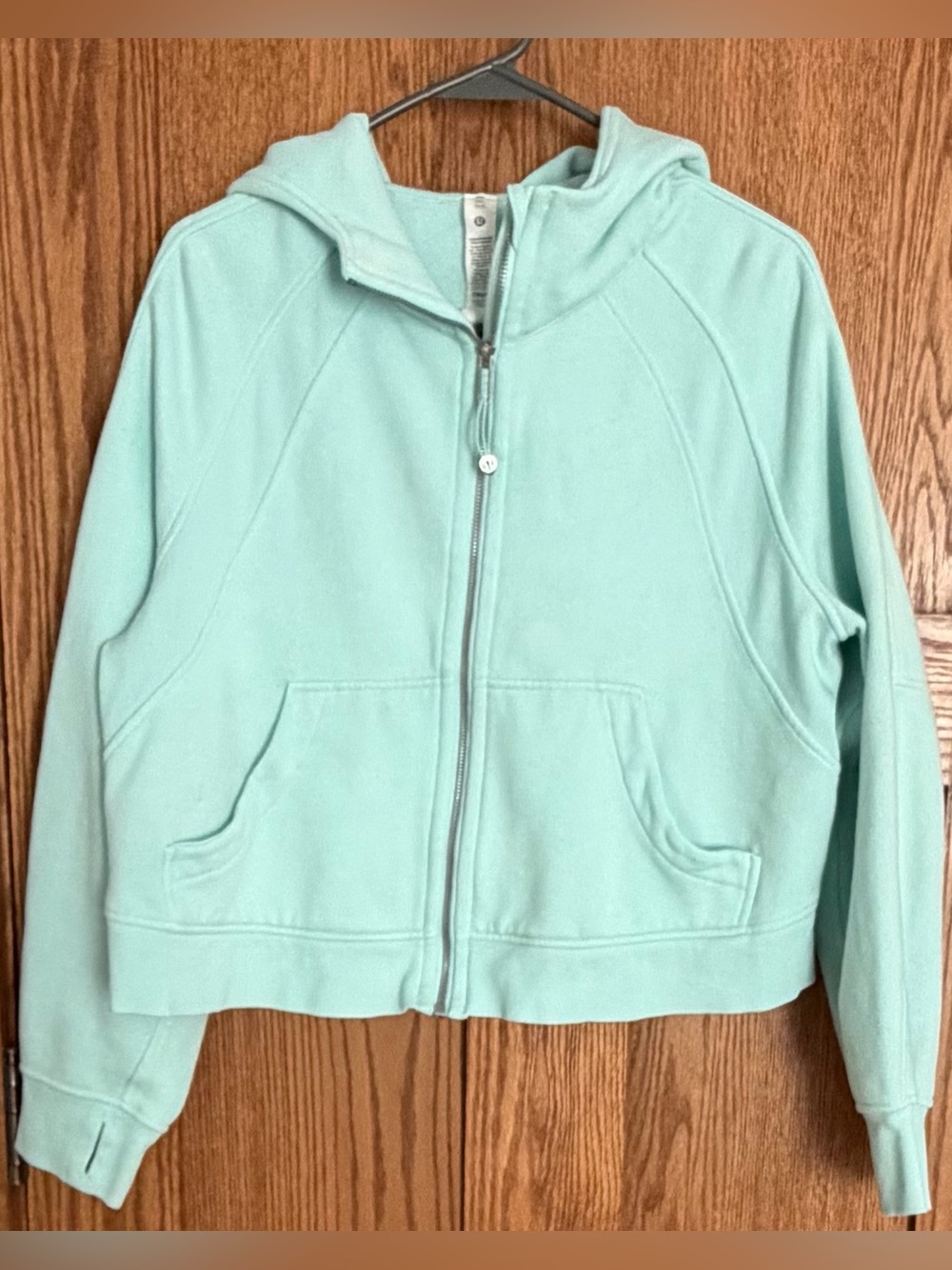 lululemon athletica Light Aqua Zip-Up Hoodie